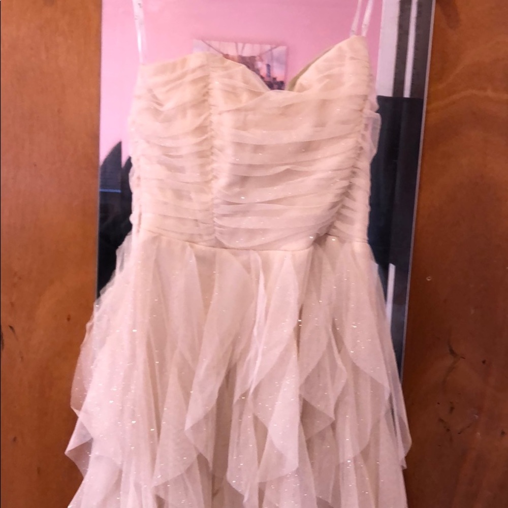 Windsor Cream High Low Dress